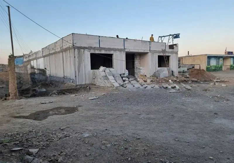 پیشرفت چشمگیر ۷۵ درصدی ساخت مدرسه شهید صالحی در روستای سیرزار کلات