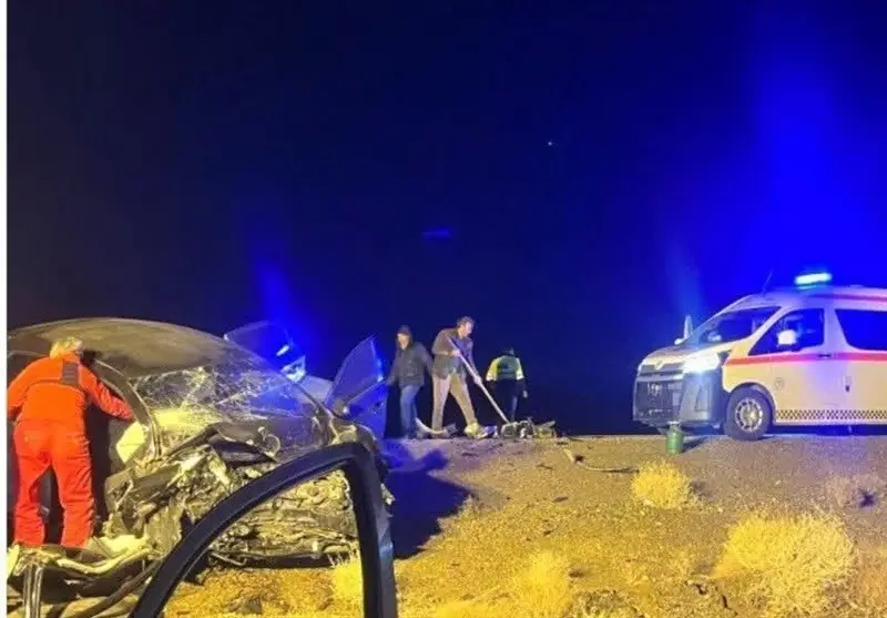 تصادف دلخراش در محور بجستان-گناباد؛ 2 کشته و یک مصدوم جدی در لحظه‌ای هولناک