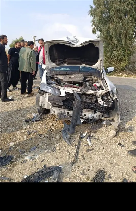 تصادف شدید تیبا و پراید در سه‌راهی جندالله؛ 4 نفر مصدوم شدند!