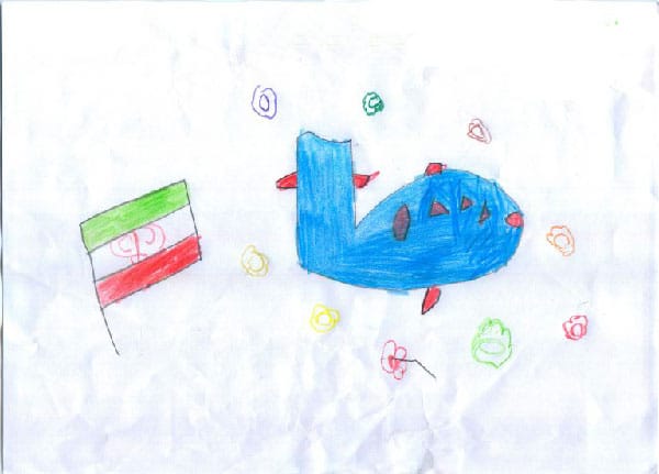 نقاشی دهه فجر کلاس دوم دبستان