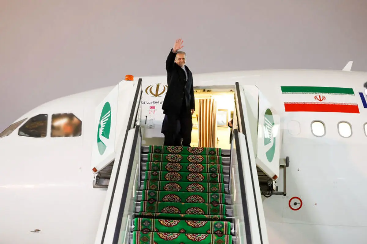 پزشکیان ترکمنستان را ترک کرد؛ بازگشت به تهران پس از دیدارهای مهم بین‌المللی