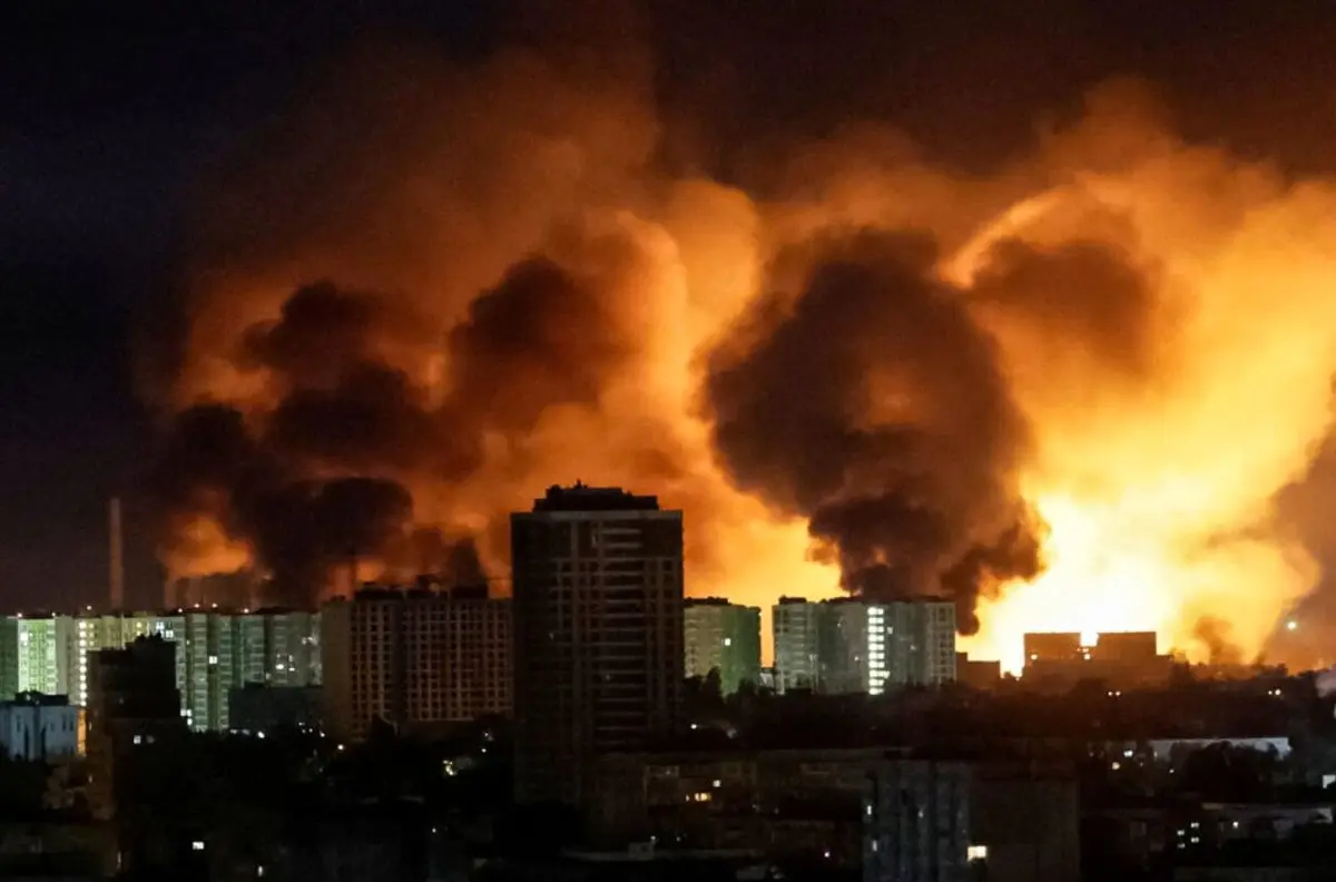 حمله وحشتناک پهپادی روسیه، آسمان کی‌یف و ایالت سومی را لرزاند!