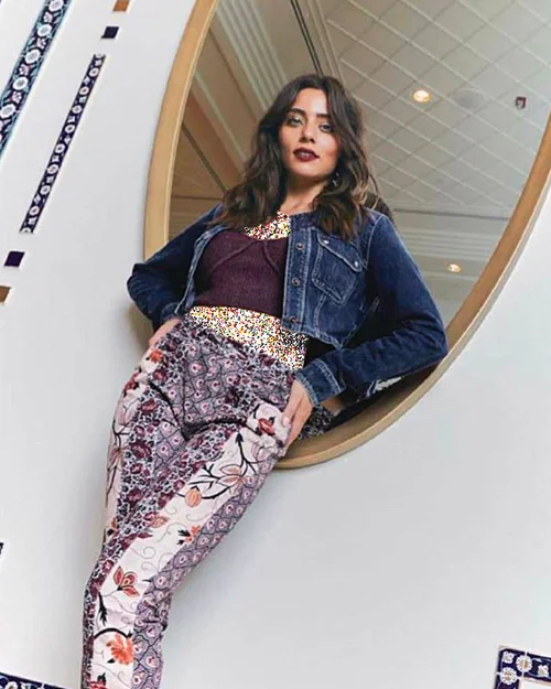 شلوار طرحدار بازیگران ترک