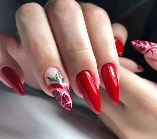 طرح ناخن‌های یلدایی