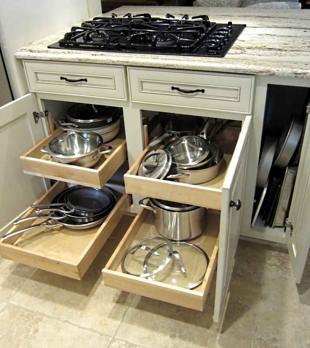 چیدمان کابینت زیر اجاق گاز