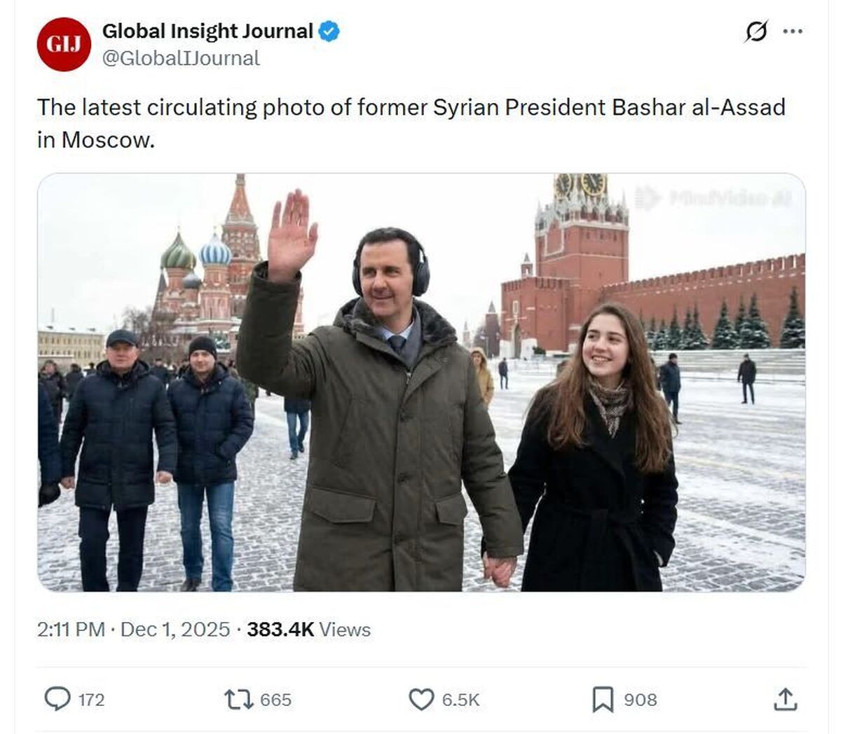 ماجرای جنجالی عکس بشار اسد در میدان سرخ مسکو؛ واقعیت پشت پرده چیست؟