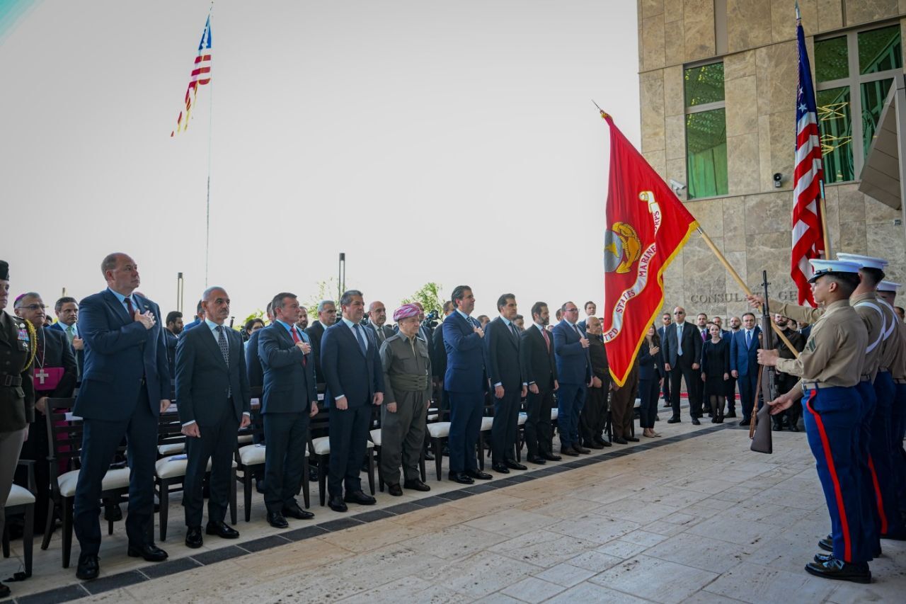 ساختمان جدید کنسولگری آمریکا در اربیل مرکز کردستان عراق افتتاح شد