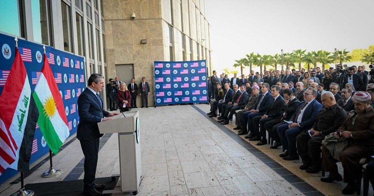 ساختمان جدید کنسولگری آمریکا در اربیل مرکز کردستان عراق افتتاح شد