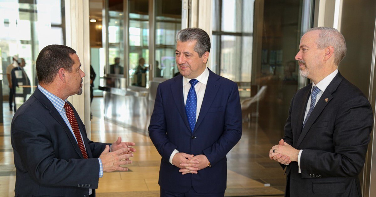 آرشیوی - بازدید مسرور بارزانی نخست وزیر کردستان عراق از ساختمان جدید کنسولگری آمریکا در اربیل مرکز کردستان عراق