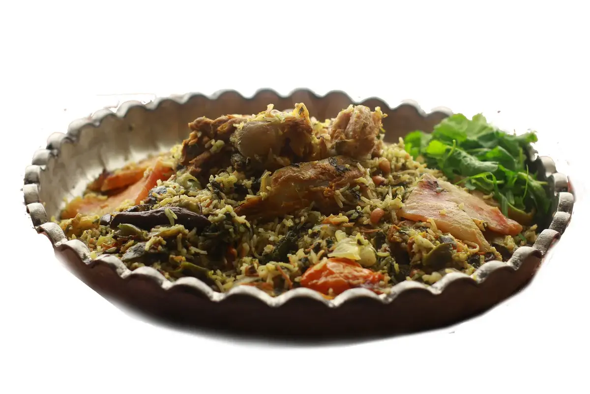 طرز تهیه سبزی پلو سمنانی