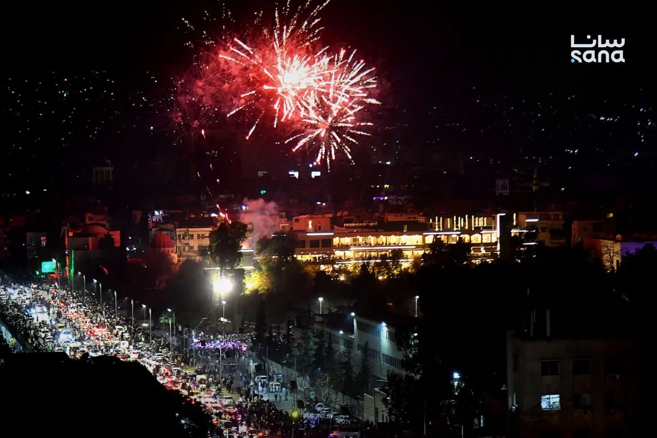 جشن های اولین سالگرد سقوط بشار اسد در دمشق