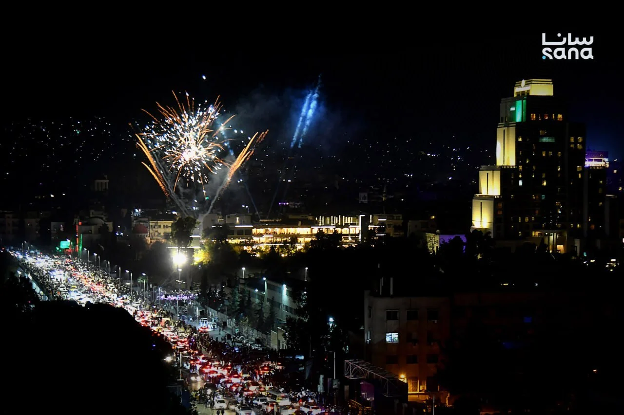 جشن های اولین سالگرد سقوط بشار اسد در دمشق