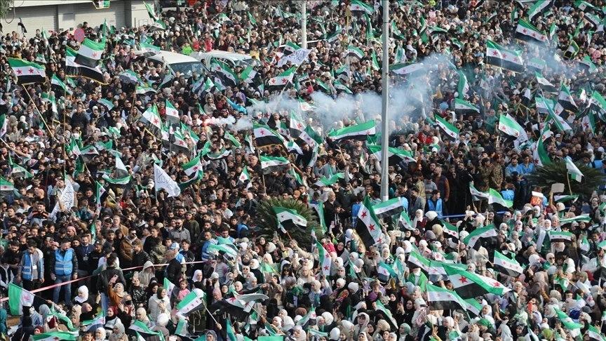 جشن های اولین سالگرد سقوط بشار اسد در سوریه