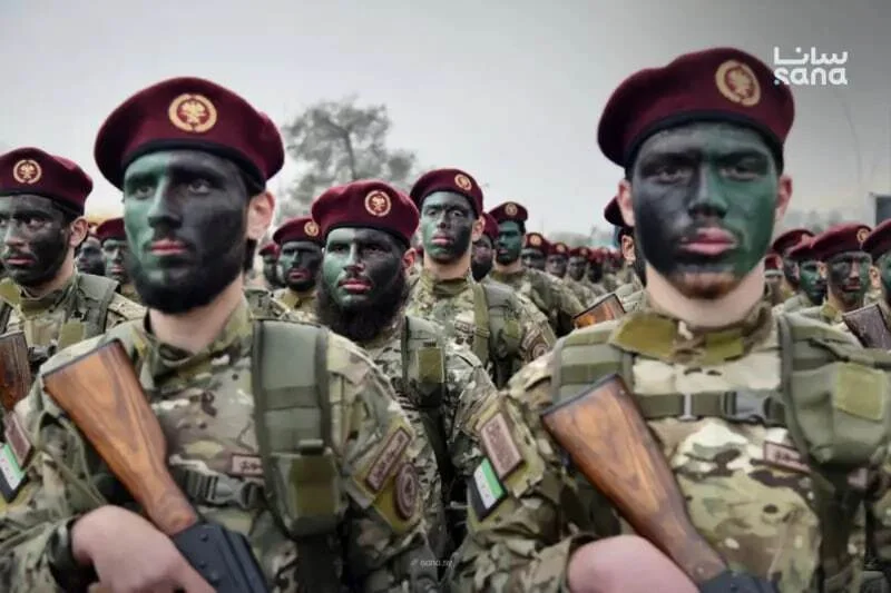 جشن های اولین سالگرد سقوط بشار اسد در میدان امویین دمشق