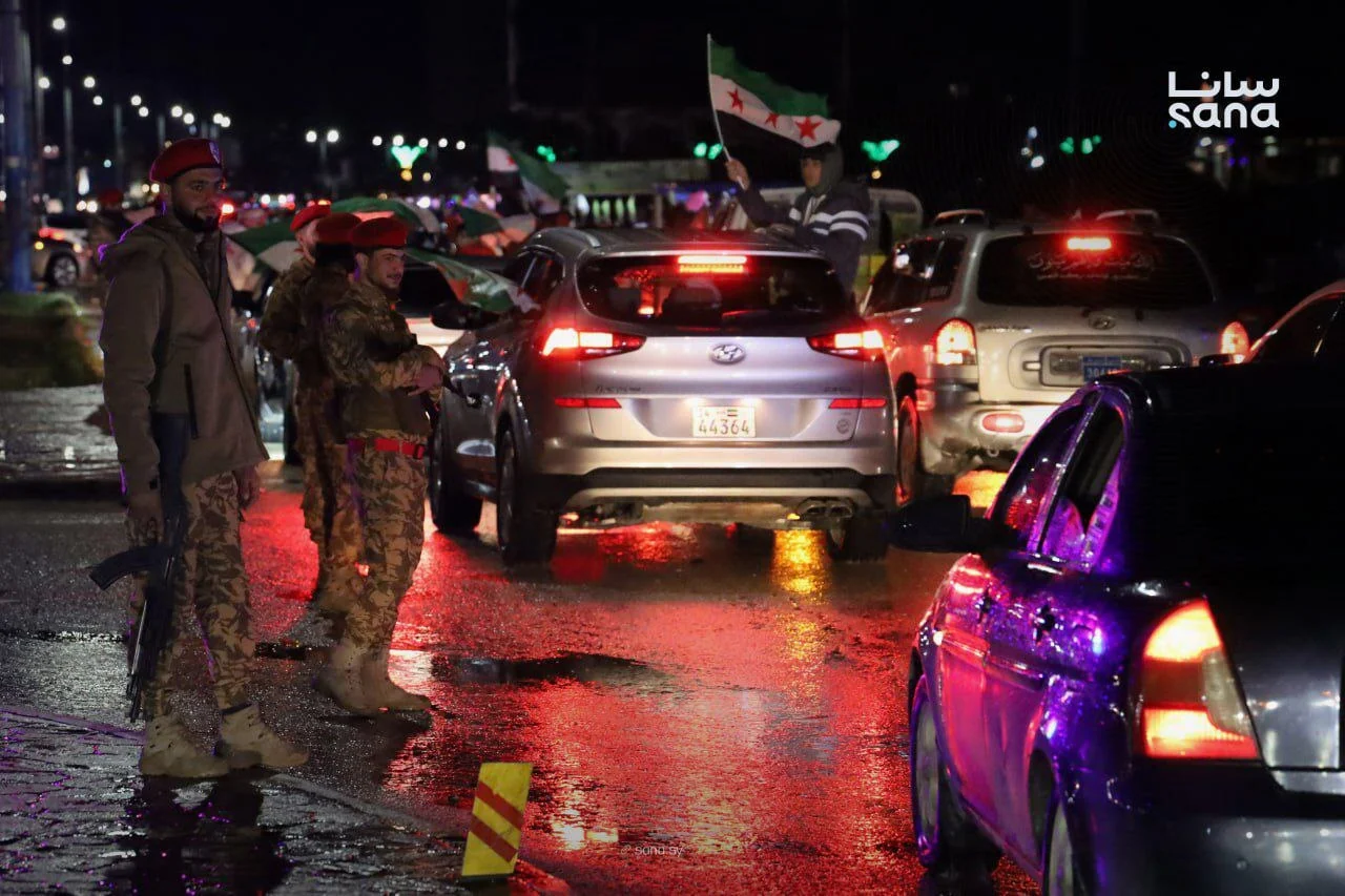 جشن های اولین سالگرد سقوط بشار اسد  - شهر بندری طرطوس