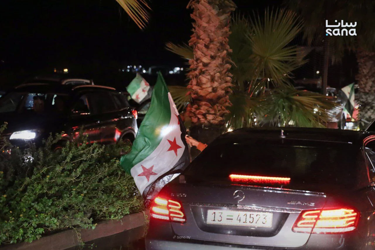 جشن های اولین سالگرد سقوط بشار اسد  - شهر بندری طرطوس