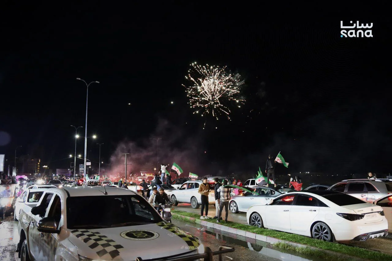 جشن های اولین سالگرد سقوط بشار اسد  - شهر بندری طرطوس