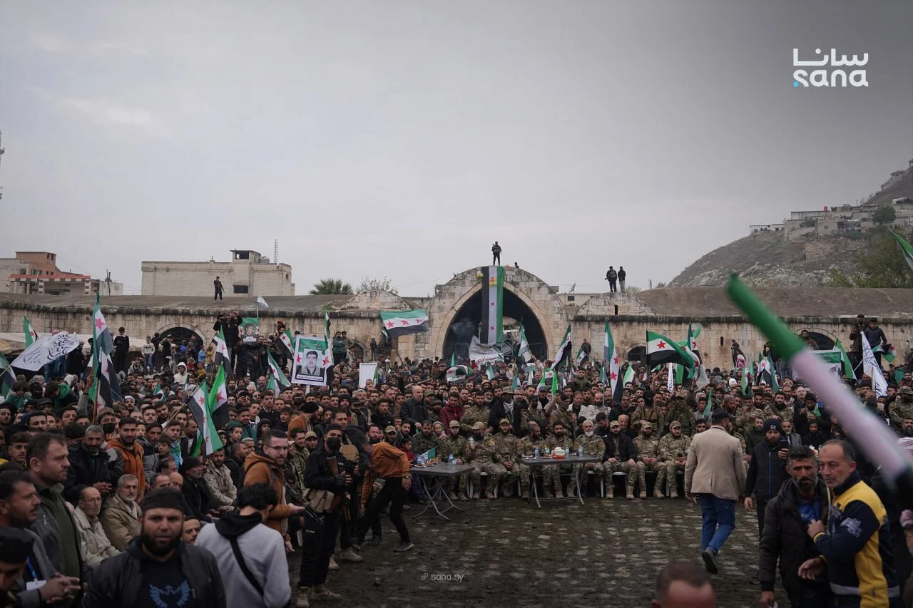 جشن های اولین سالگرد سقوط بشار اسد - شهر حماه 