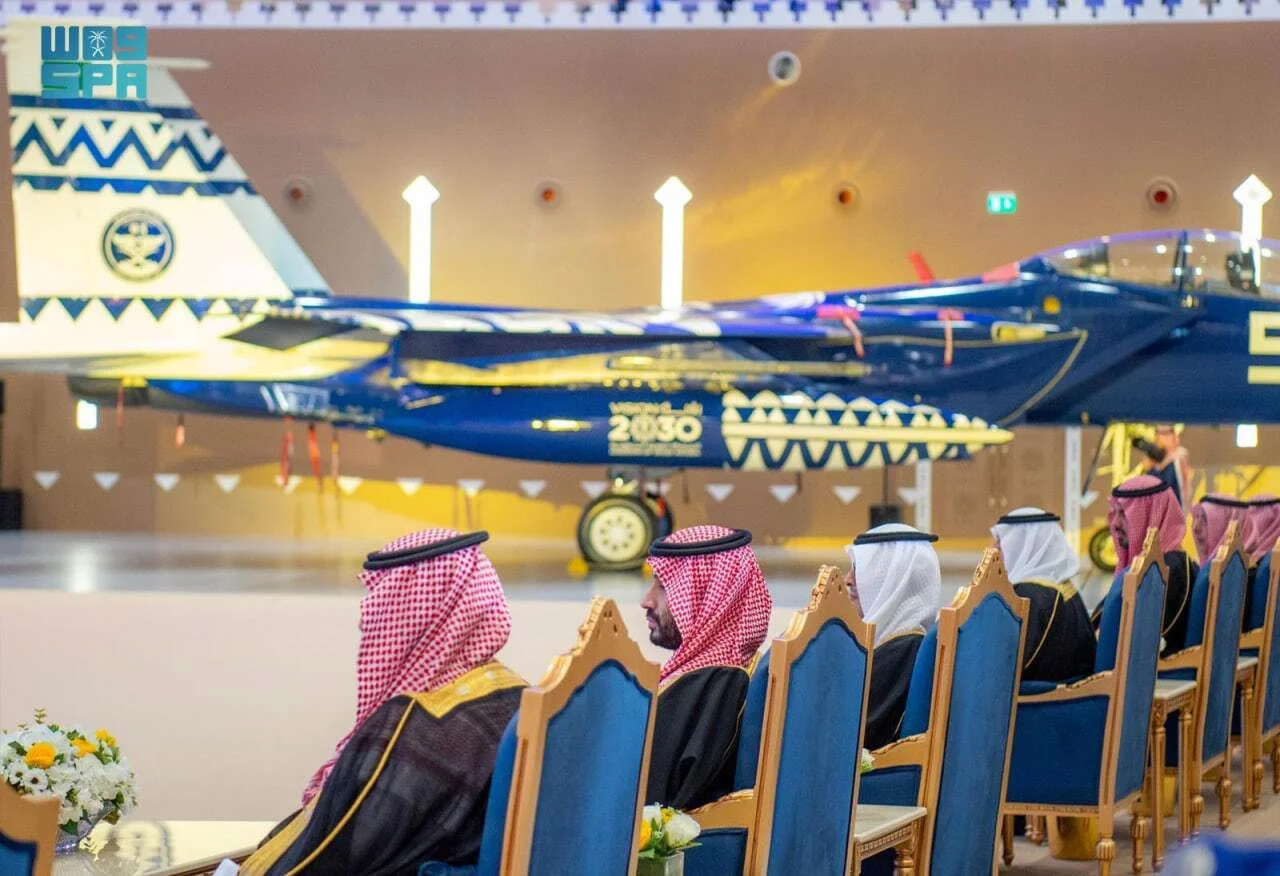 افتتاح پایگاه جدید نیروی هوایی عربستان سعودی (+عکس)