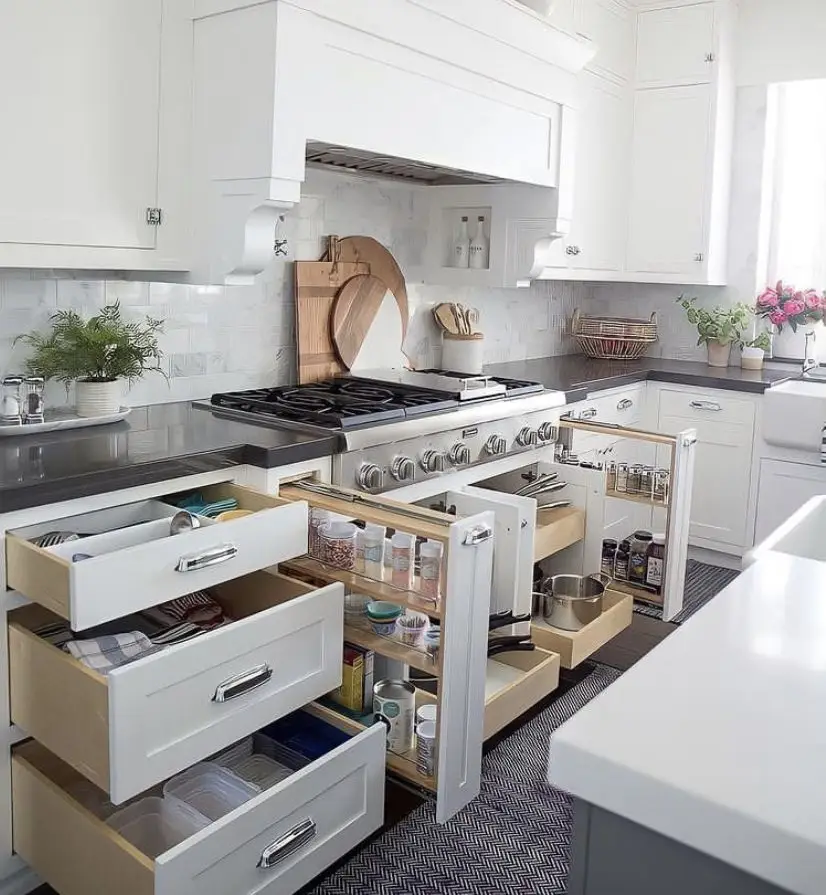 چیدمان کابینت زیر اجاق گاز