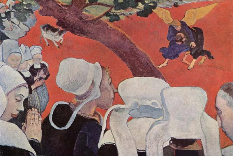 نقاشی از پل گوگن به نام بصیرت پس از موعظه نقاشی از پل گوگن به نام بصیرت پس از موعظه