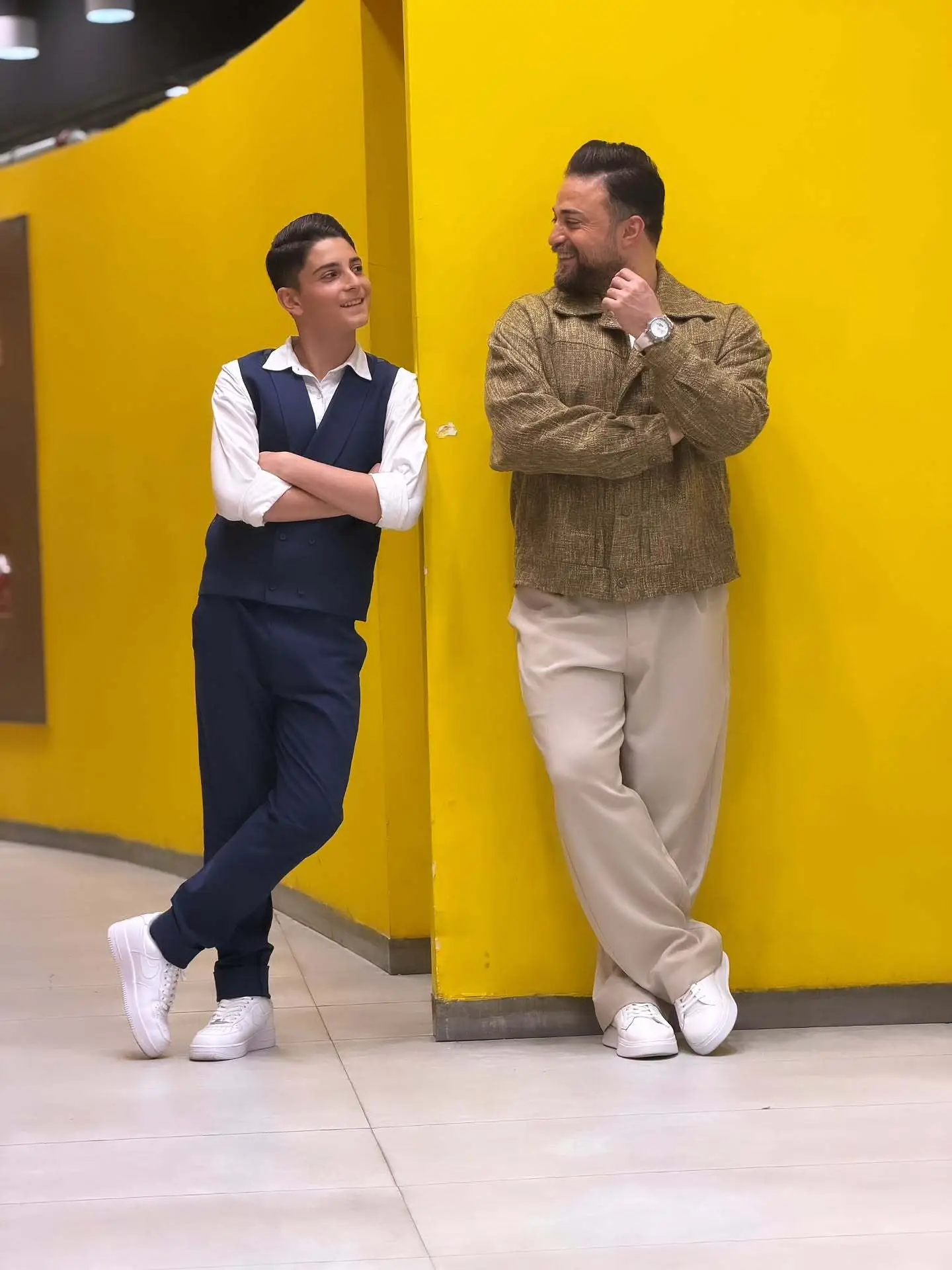 بابک جهانبخش و پسرش آرتا جهانبخش در کنسرت اصفهان