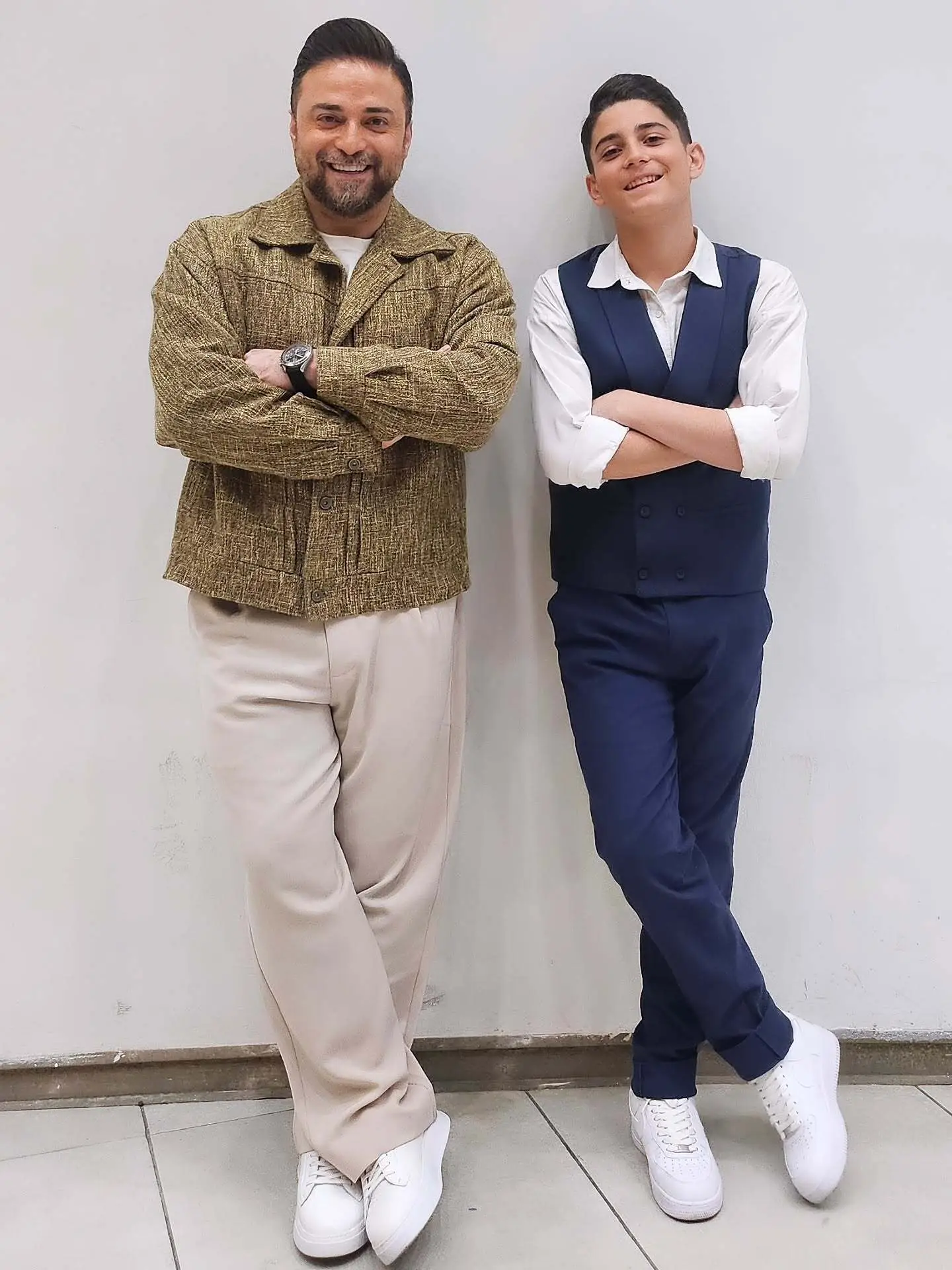 بابک جهانبخش و پسرش آرتا جهانبخش در کنسرت اصفهان