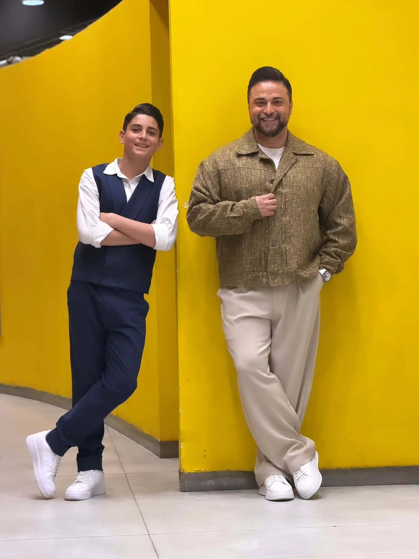 بابک جهانبخش و پسرش آرتا جهانبخش در کنسرت اصفهان