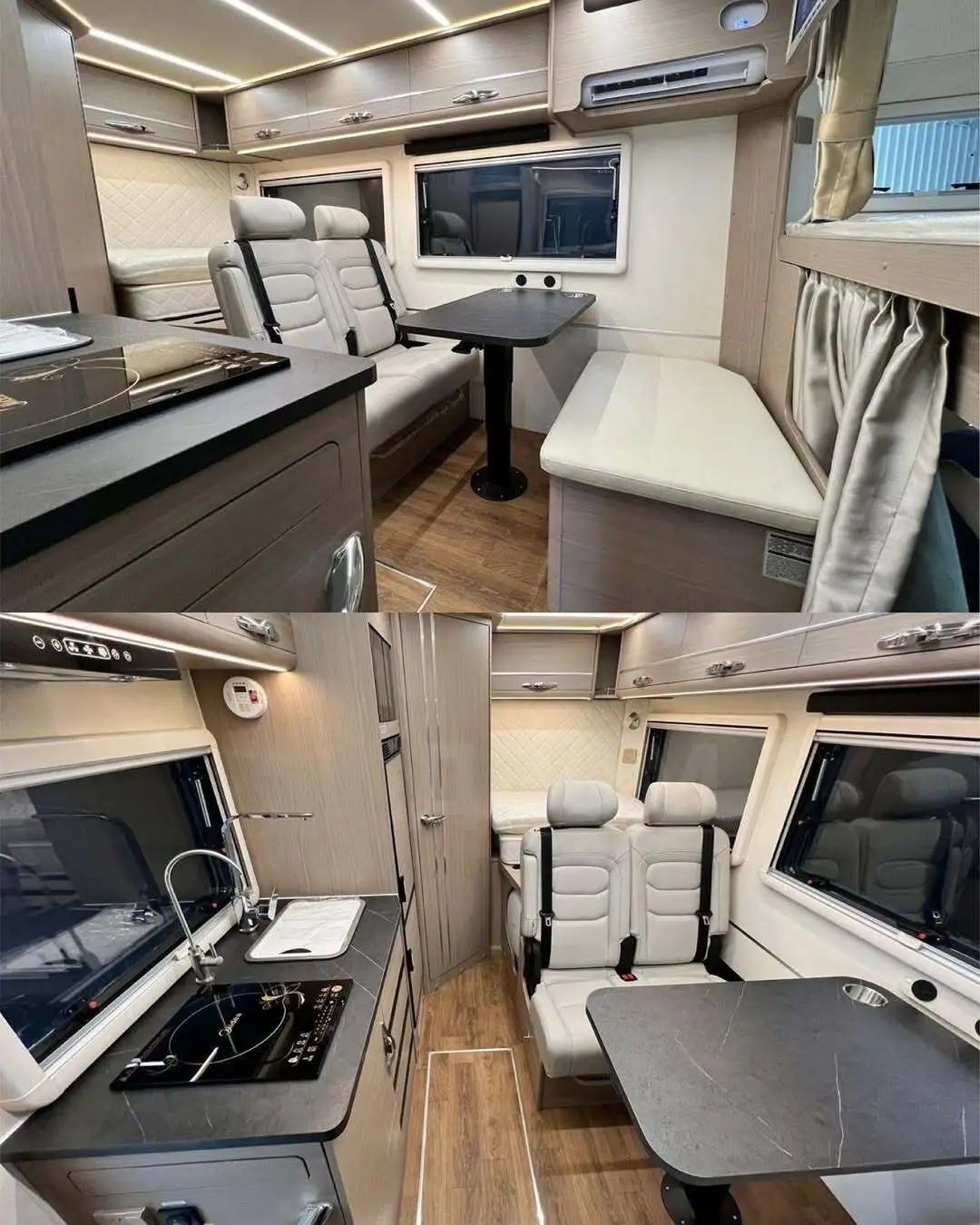 نمای خارجی خودرو کمپر چانگان Peak View RV مدل ۲۰۲۵ بر پایه پیکاپ هانتر در طبیعت، مجهز به سایه‌بان برقی و تجهیزات کمپینگ آفرودی.