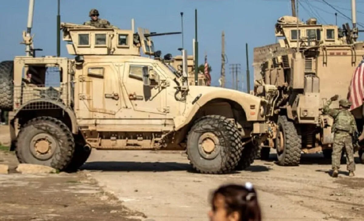 کاروان نظامیان آمریکا در سوریه