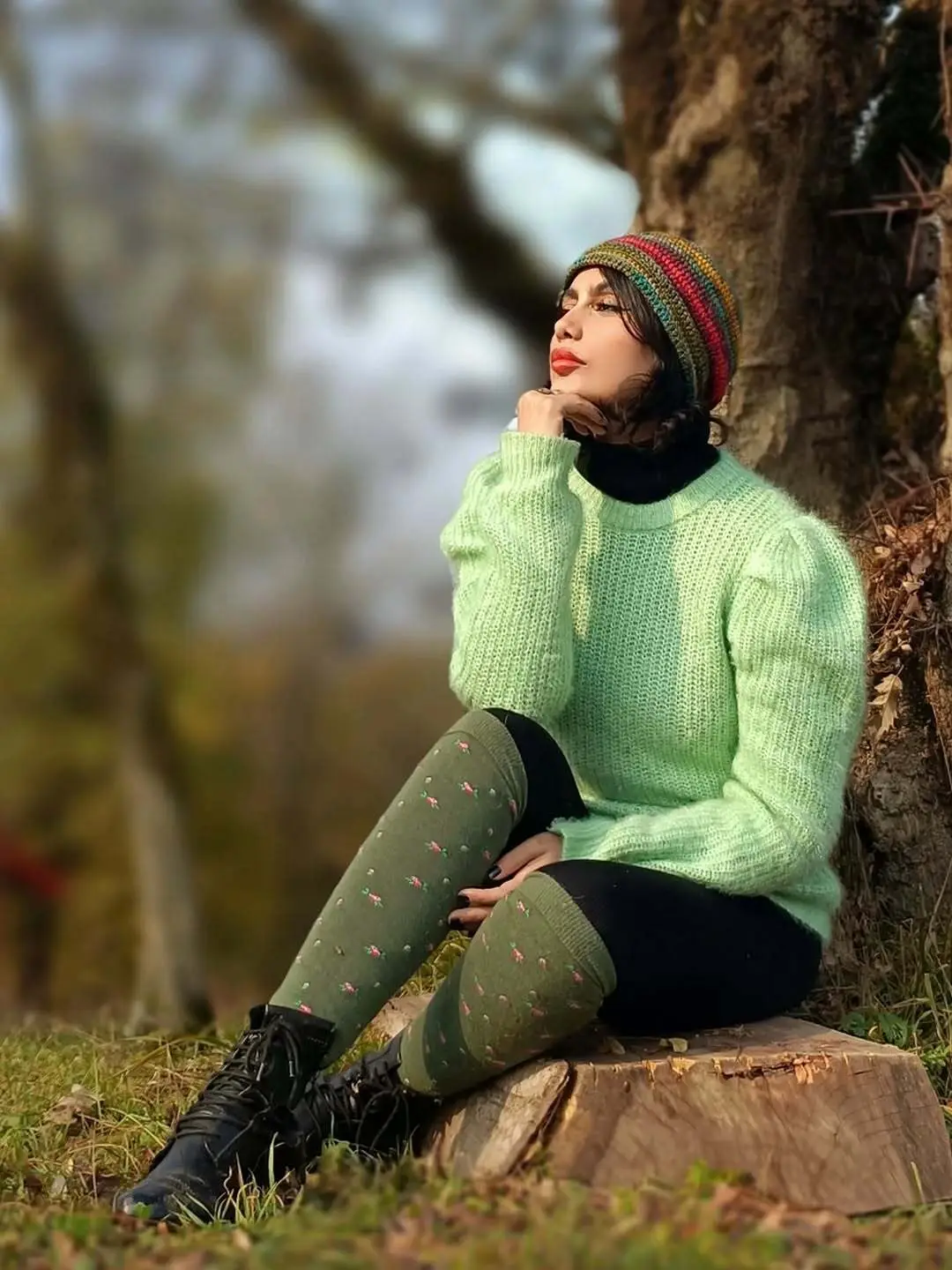 استایل پاییزی و متفاوت «آذین رئوف»