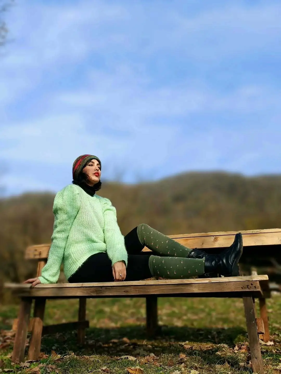 استایل پاییزی و متفاوت «آذین رئوف»