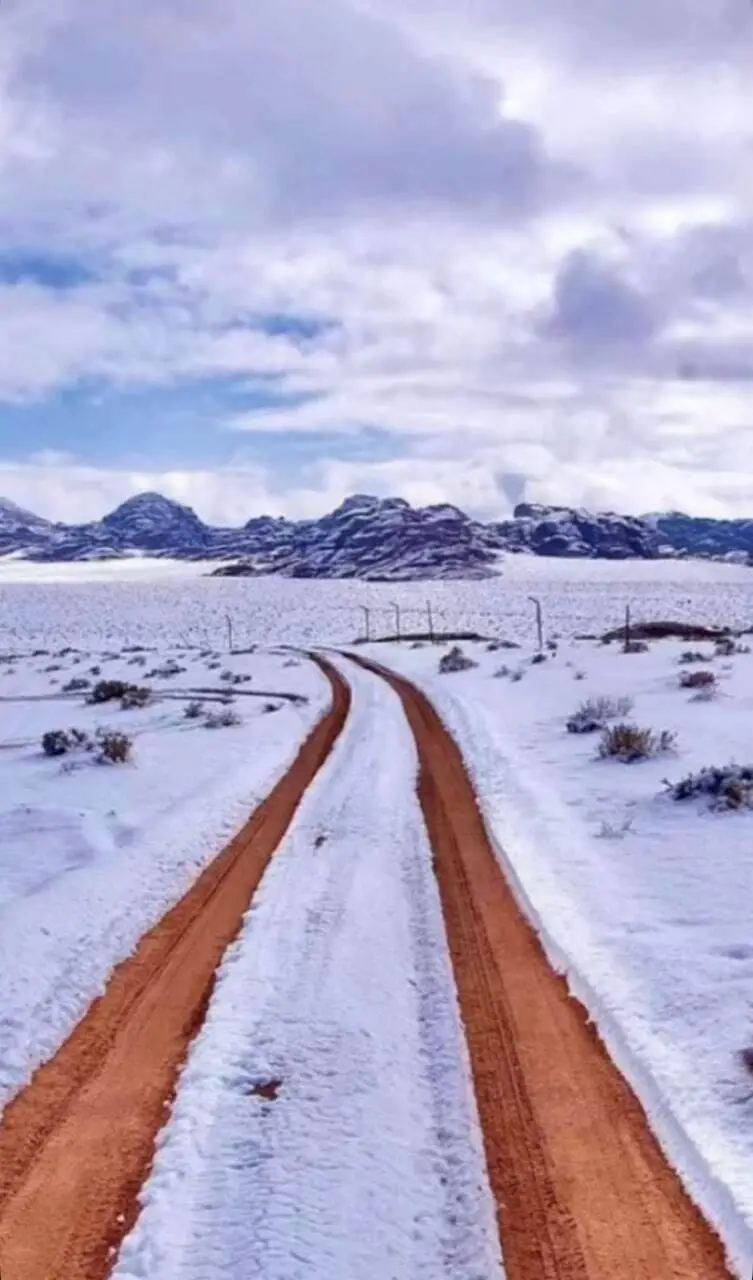 برف و یخ در عربستان سعودی