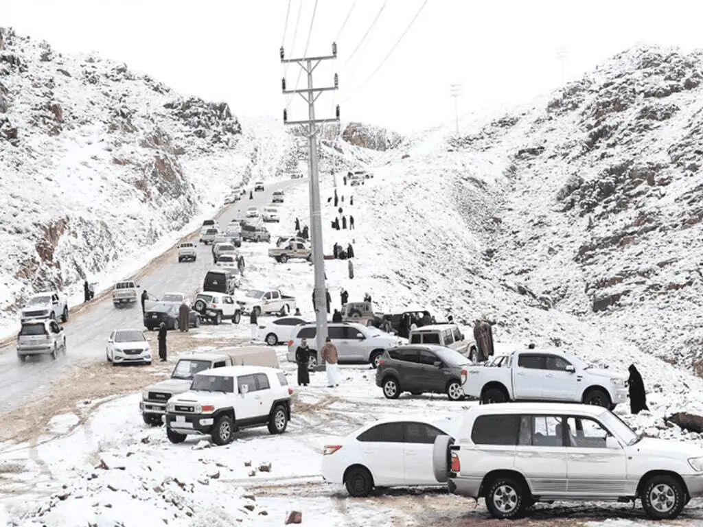 برف و یخ در عربستان سعودی