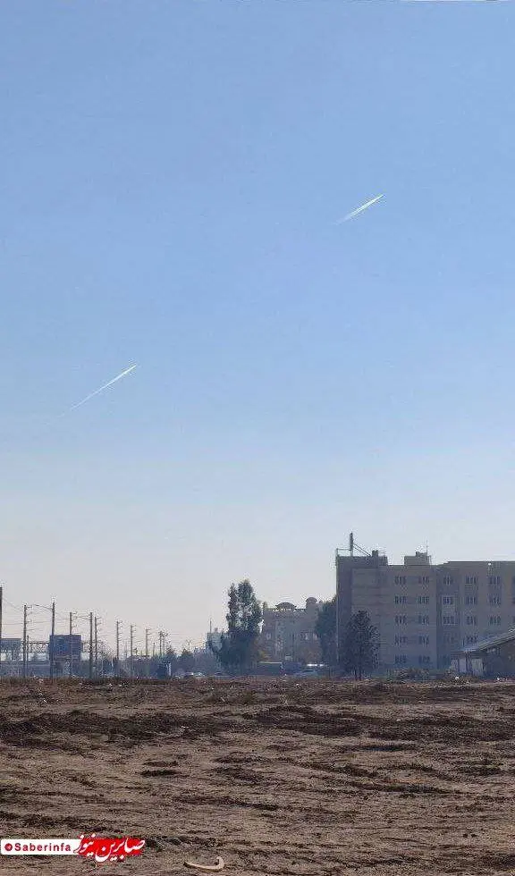 آزمایش موشکی در چند نقطه ایران