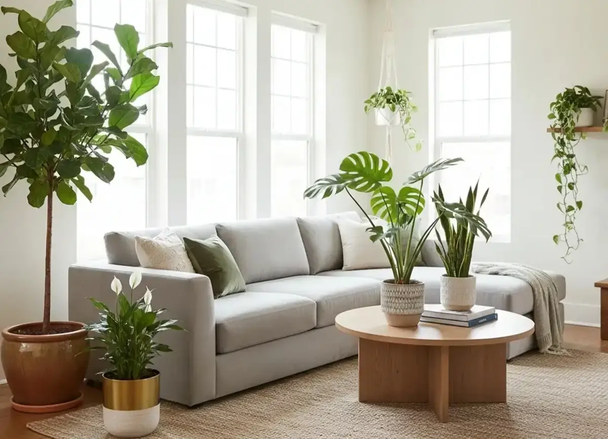 چگونه گیاهان آپارتمانی اتاق پذیرایی شما را به بهشت آرامش تبدیل می‌کنند؟