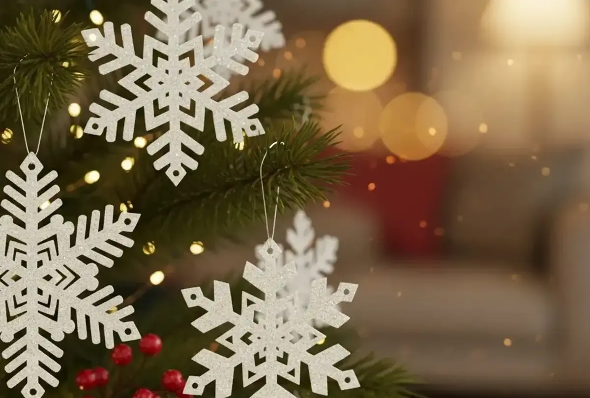 چطور با وسایل ساده خانه، برف‌های جادویی کریسمس بسازید؟