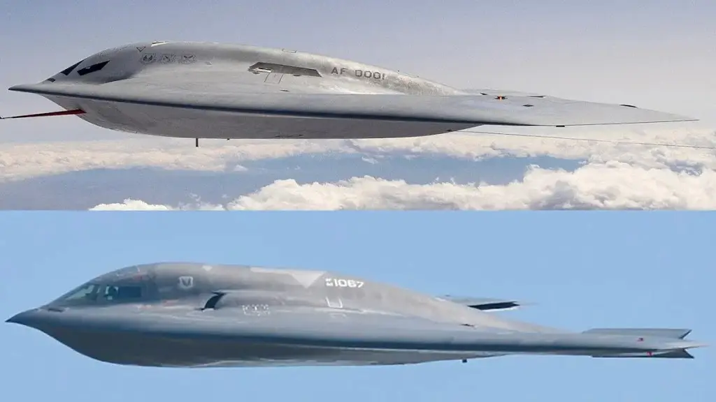 بمب‌افکن‌های پنهانکار B-21 Raider و B-2 Spirit