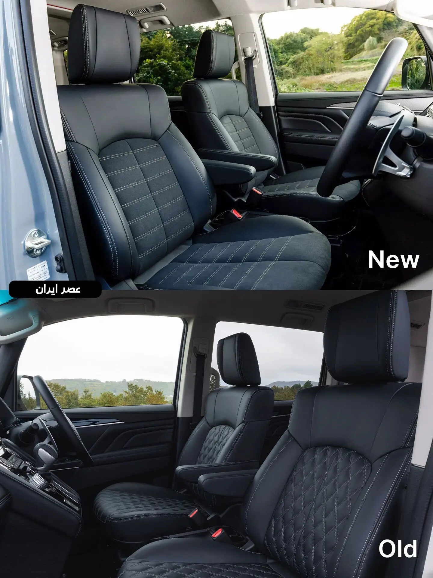 نمای جلوی خودروی میتسوبیشی دلیکا D:5 مدل ۲۰۲۵ با طراحی ایکس‌شکل (Dynamic Shield) و ارتفاع بلند شاسی در رنگ نقره‌ای.