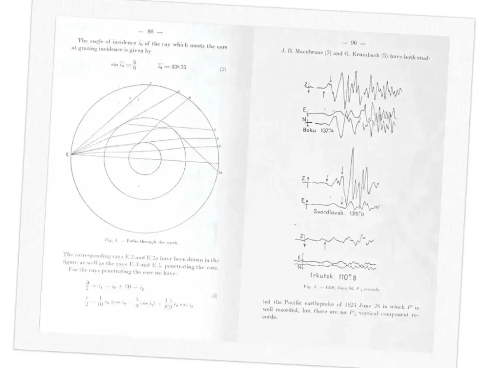 لیمان در مقالهی سال ۱۹۳۶ خود دربارهی هستهی زمین، محاسبات دقیق، جداول و نمودارهای ترسیمشده با دست را در حدود ۳۰ صفحه ارائه کرد. لیمان در مقالهی سال ۱۹۳۶ خود دربارهی هستهی زمین، محاسبات دقیق، جداول و نمودارهای ترسیمشده با دست را در حدود ۳۰ صفحه ارائه کرد.
