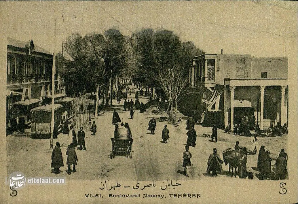 خیابان ناصر خسرو در دوران ناصرالدین شاه و افتتاح دارالفنون 