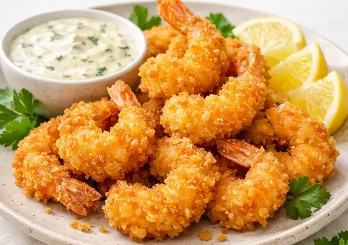 دستور میگو سوخاری ساده و سریع با سس خانگی