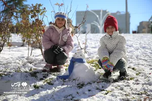 برف بازی مردم ارومیه