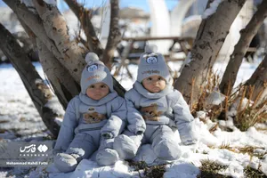 برف بازی مردم ارومیه