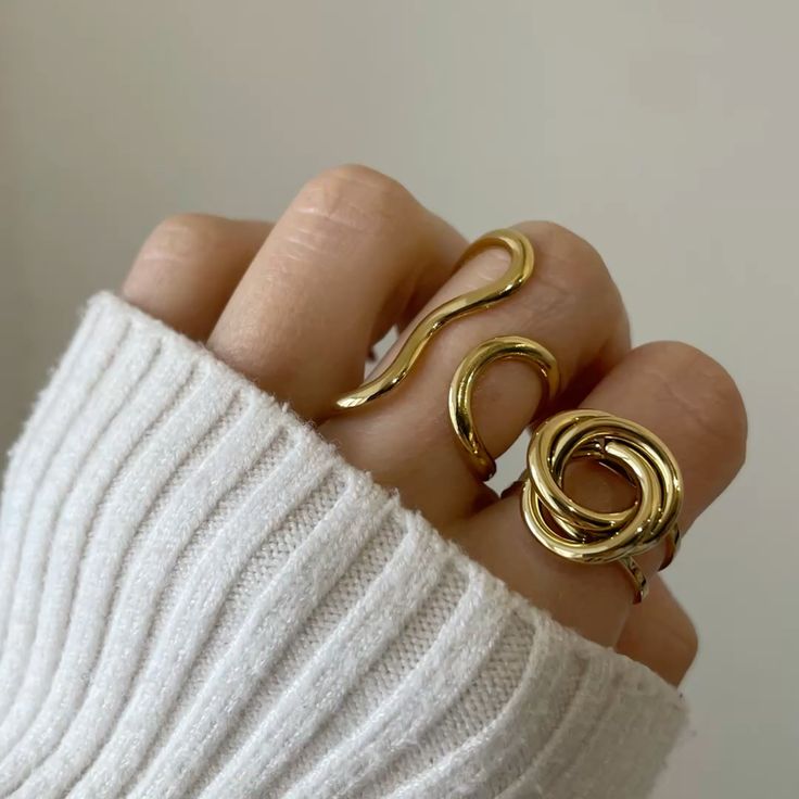 مدل انگشتر طلا بدون نگین شیک