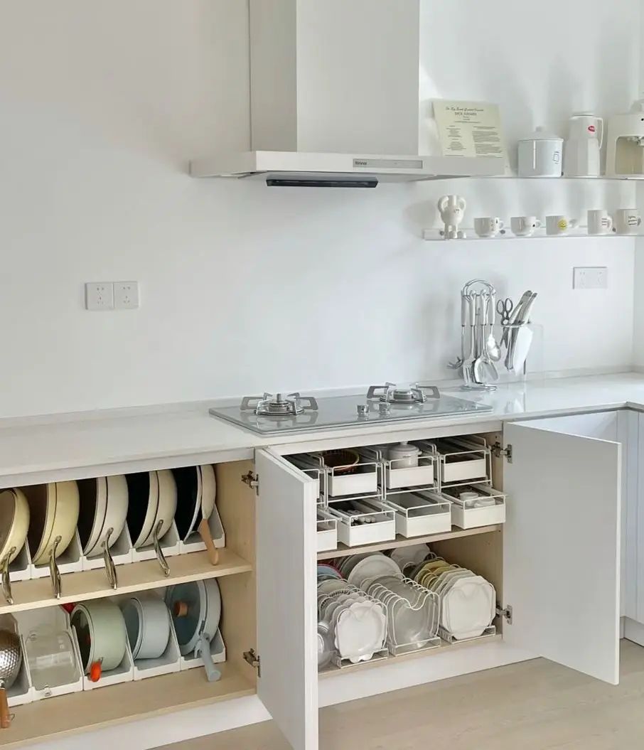 چیدمان کابینت زیر اجاق گاز