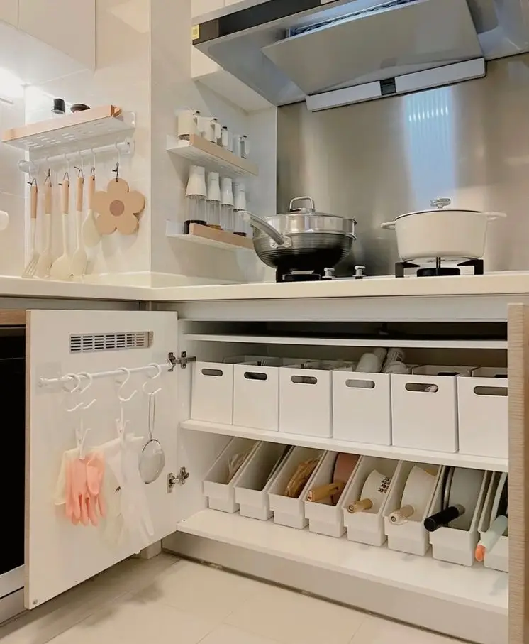 چیدمان کابینت زیر اجاق گاز