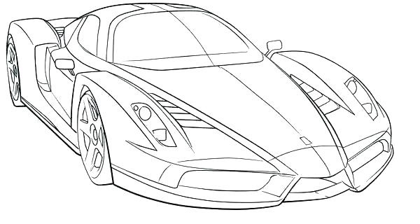 نقاشی کودکانه ماشین برای رنگ آمیزی