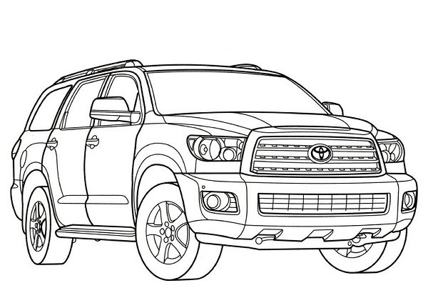 نقاشی ماشین شاسی بلند تویوتا نقاشی ماشین شاسی بلند تویوتا