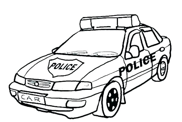 نقاشی ماشین پلیس برای کودکان نقاشی ماشین پلیس برای کودکان